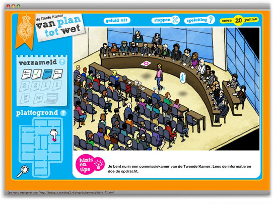 Educatieve game - Van Plan tot Wet